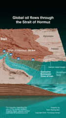 [Graphic News] Global oil flows through the Strait of Hormuz