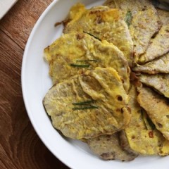 1. Yukjeon (pan-fried battered beef)