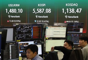 Korean won falls against dollar amid oil price surge over supply concerns